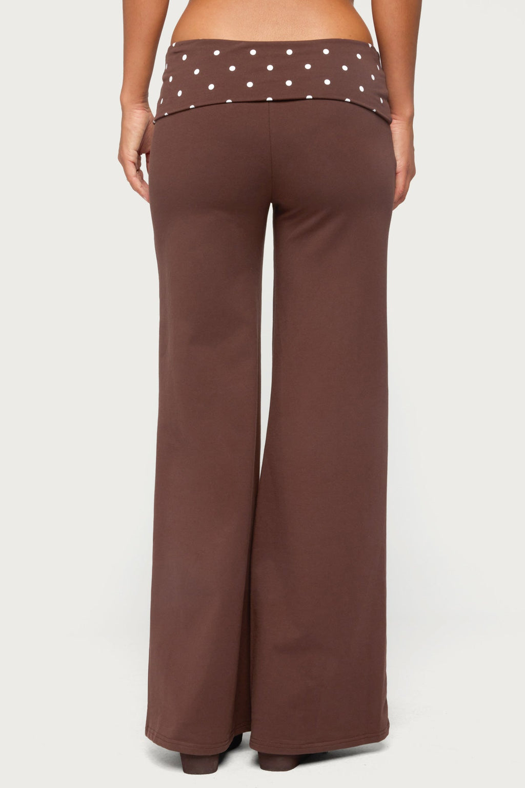 Reeva Polka Dot Foldover Pants