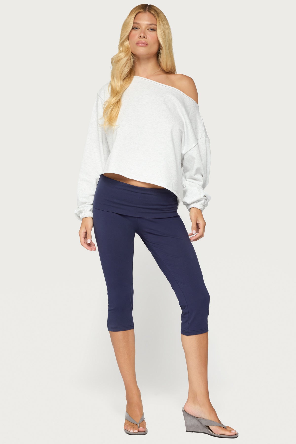 Rocio Foldover Capri Pants