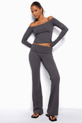 Oriane Foldover Flared Leggings