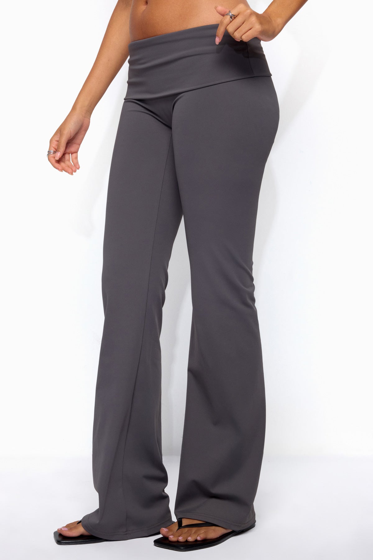Oriane Foldover Flared Leggings