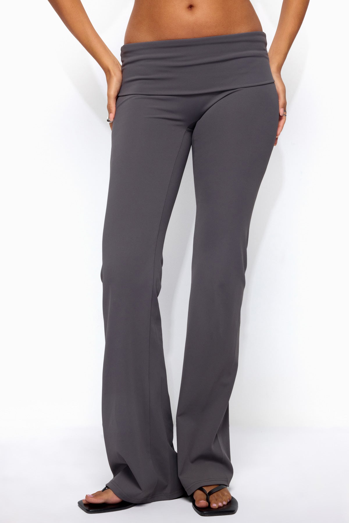 Oriane Foldover Flared Leggings