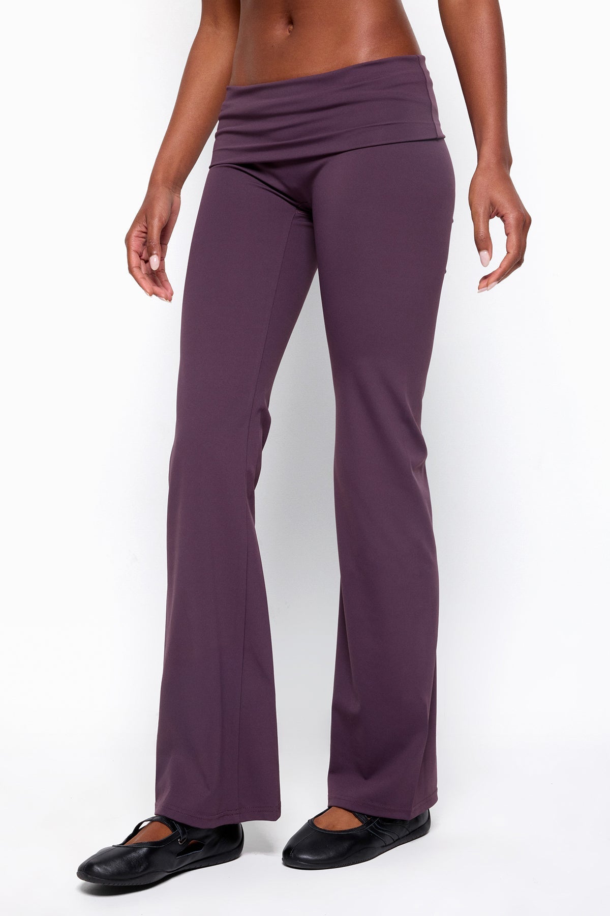 Oriane Foldover Flared Leggings