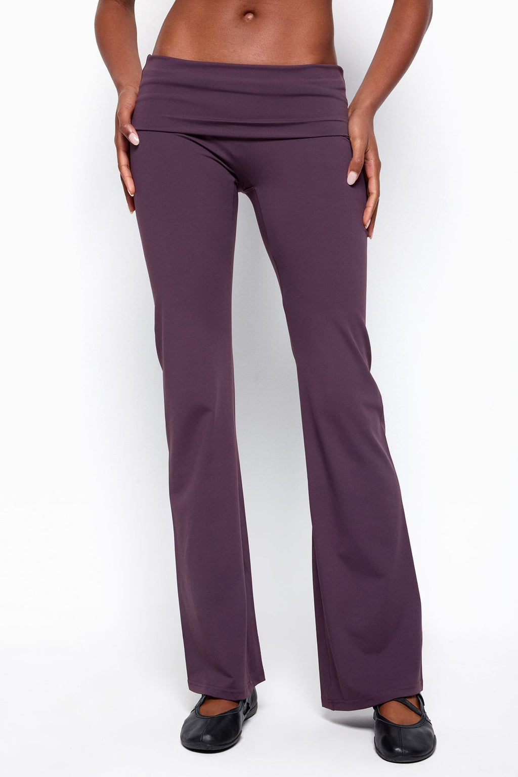 Oriane Foldover Flared Leggings