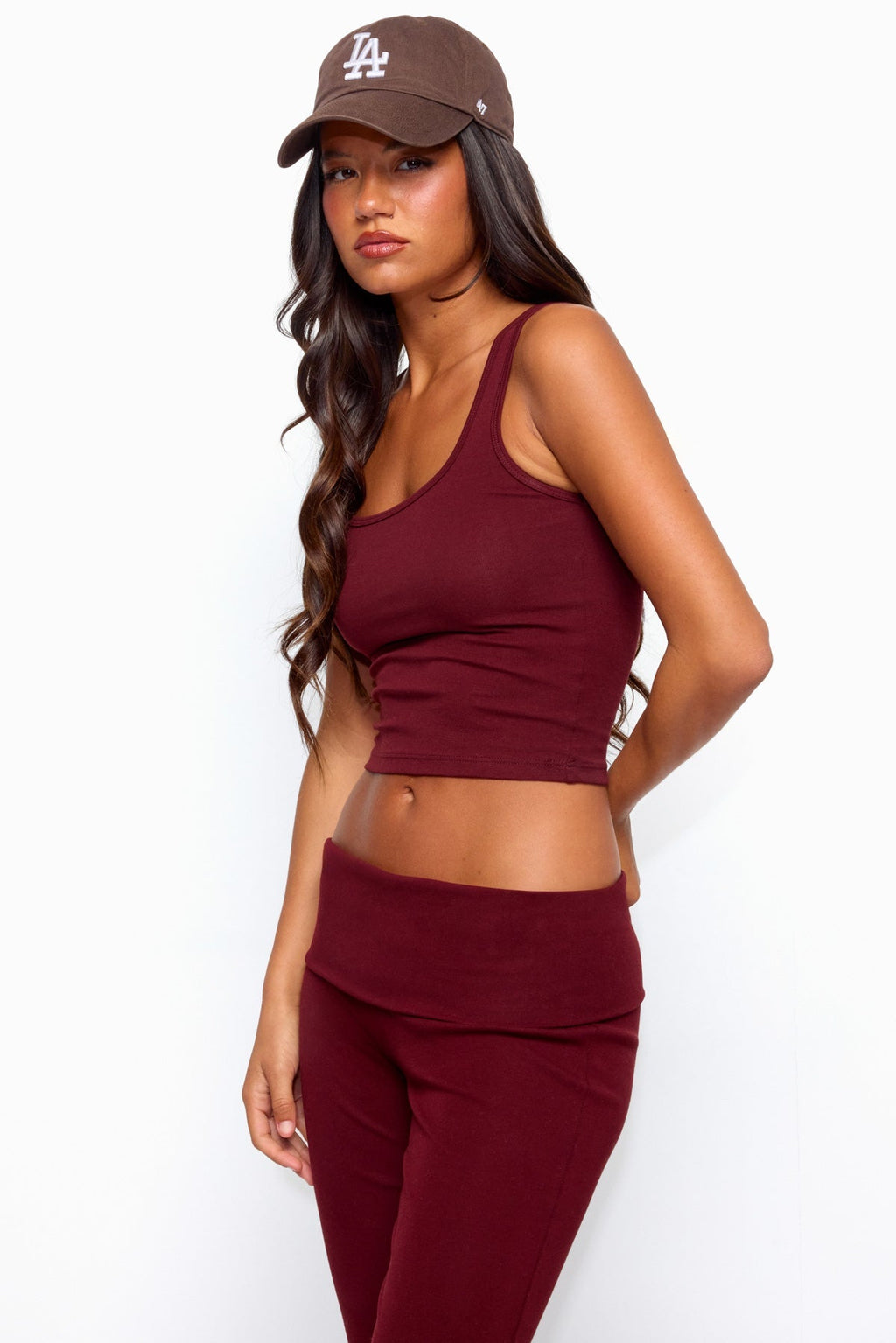 Linda Ribbed Scoop Neck Tank Top