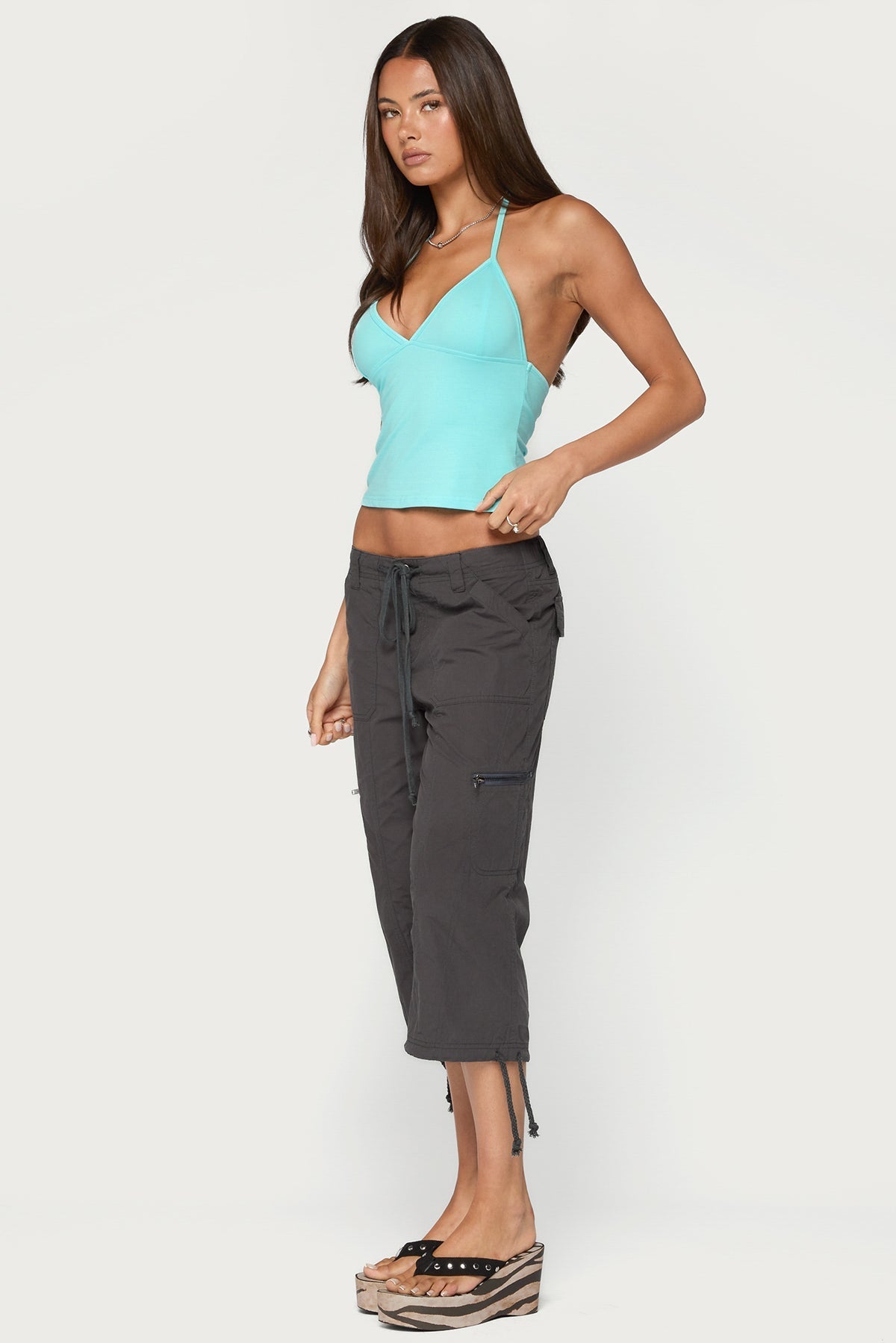 Noriah V Neck Halter Top