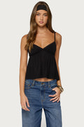 Belen Lacey Babydoll Top