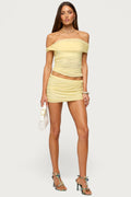 Raquela Twist Ruched Mini Skirt