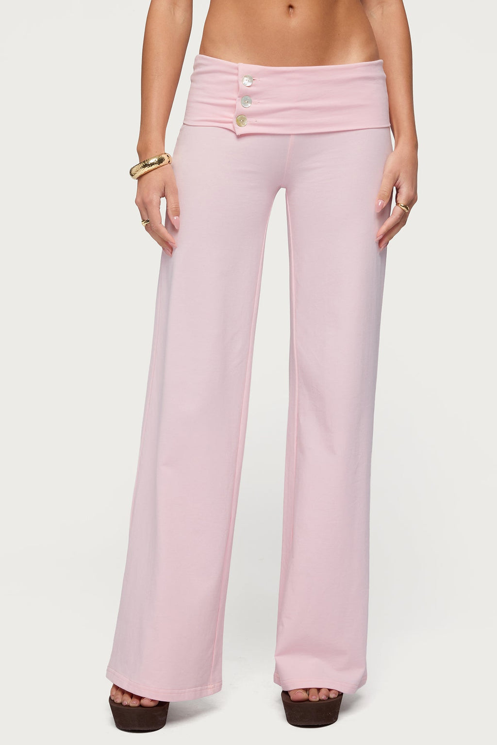 Poppy Foldover Wide Leg Pants