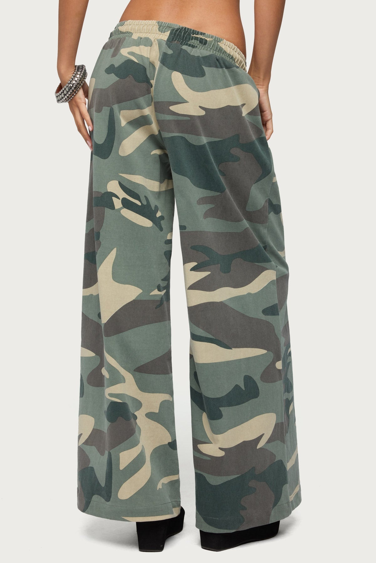 Allen Camo Wide Leg Sweatpants