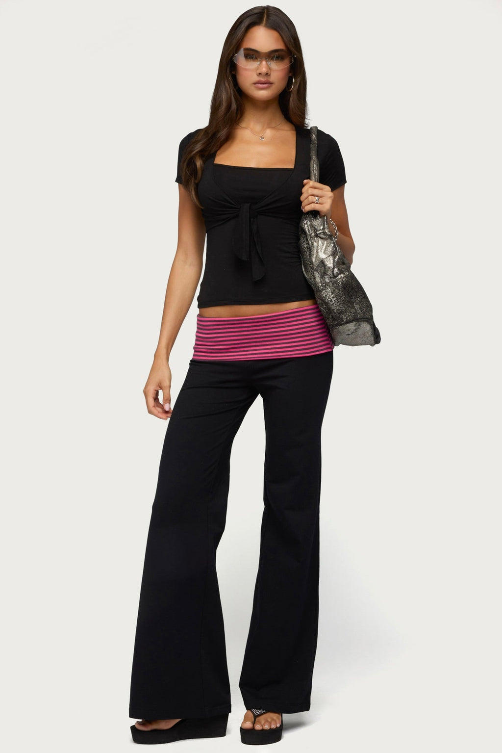 Malka Two Piece Tie Front Top