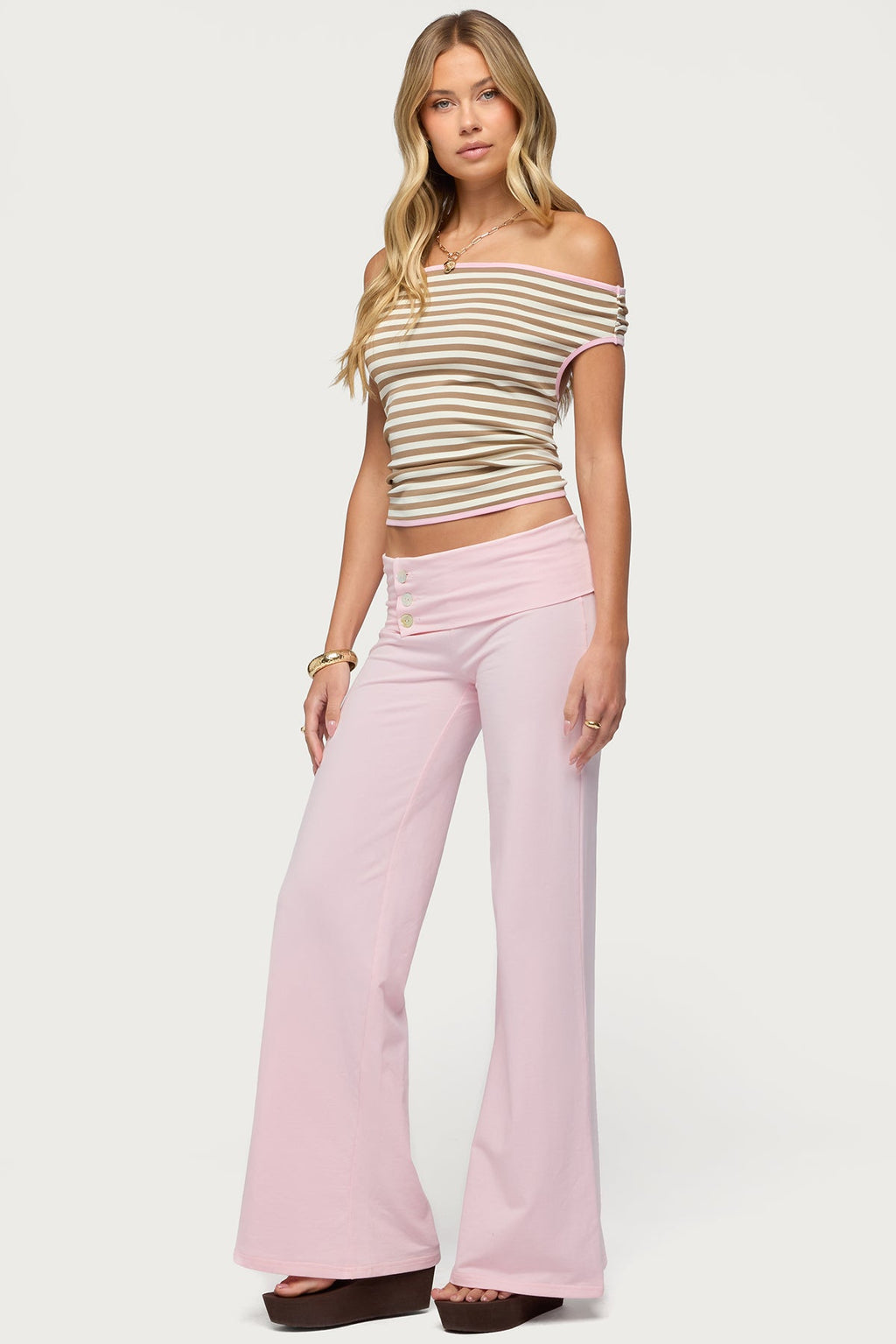 Poppy Foldover Wide Leg Pants