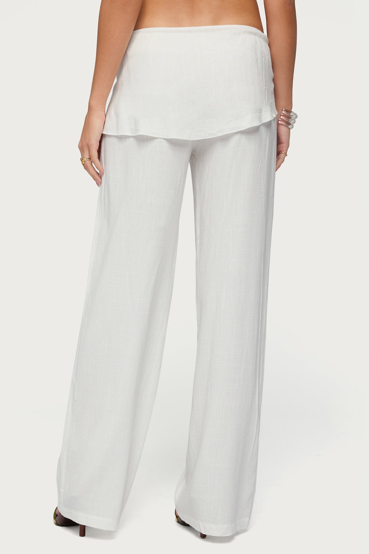 Suki Sarong Belt Linen Look Pants
