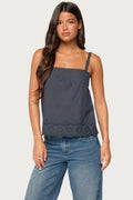 Esma Scalloped Eyelet Top
