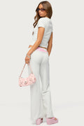 Edikted Wknd Sequin Foldover Pants