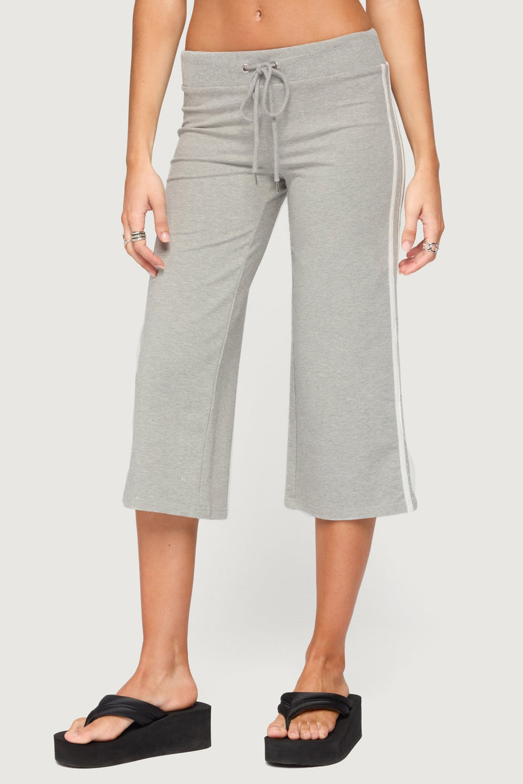 Zanele Side Stripe Capri Sweatpants