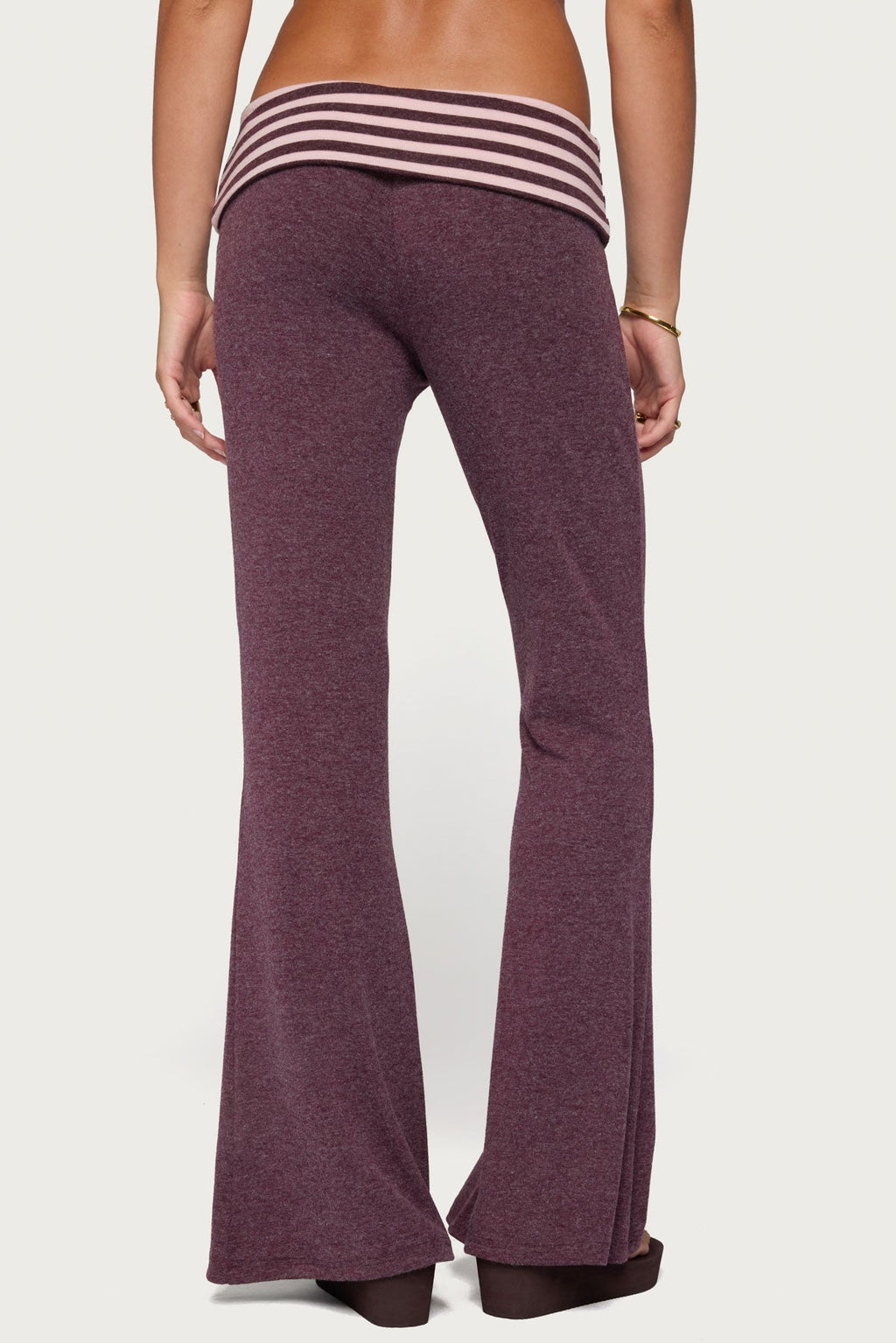 Stay Edikted Stripey Foldover Pants