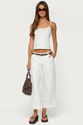 Odettia Sheer Cotton Pants