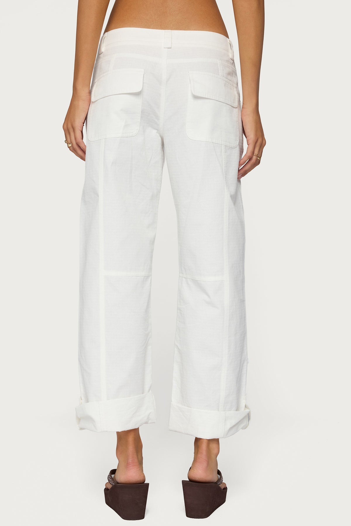 Odettia Sheer Cotton Pants