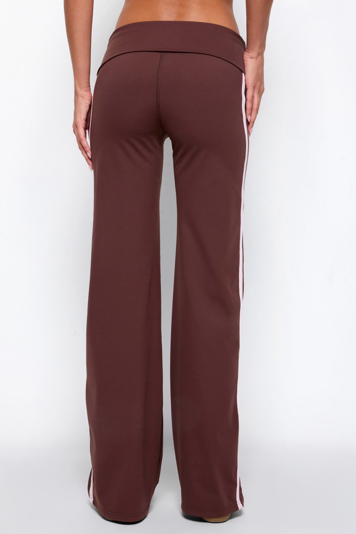 Anica Stripey Mid Rise Foldover Pants