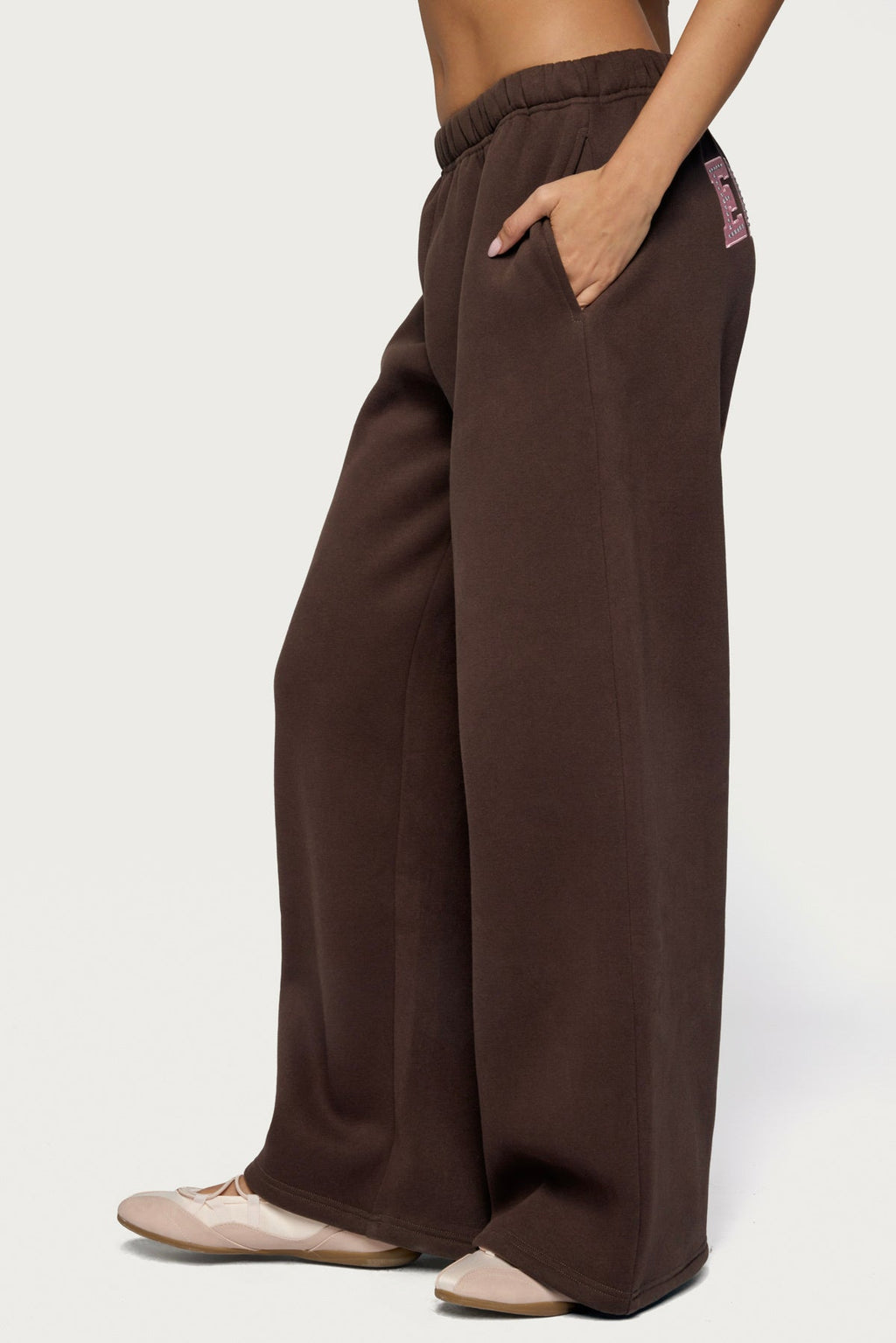 Edikted Glow Rhinestone Sweatpants