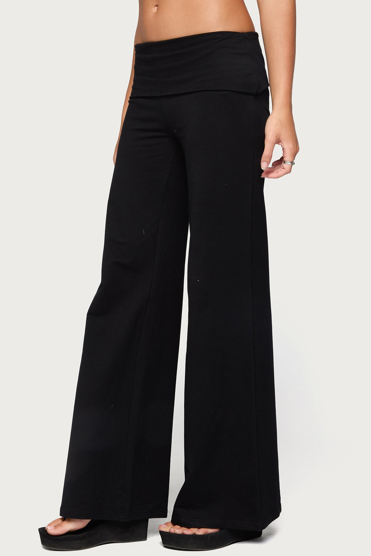 Angel Energy Sequin Foldover Pants