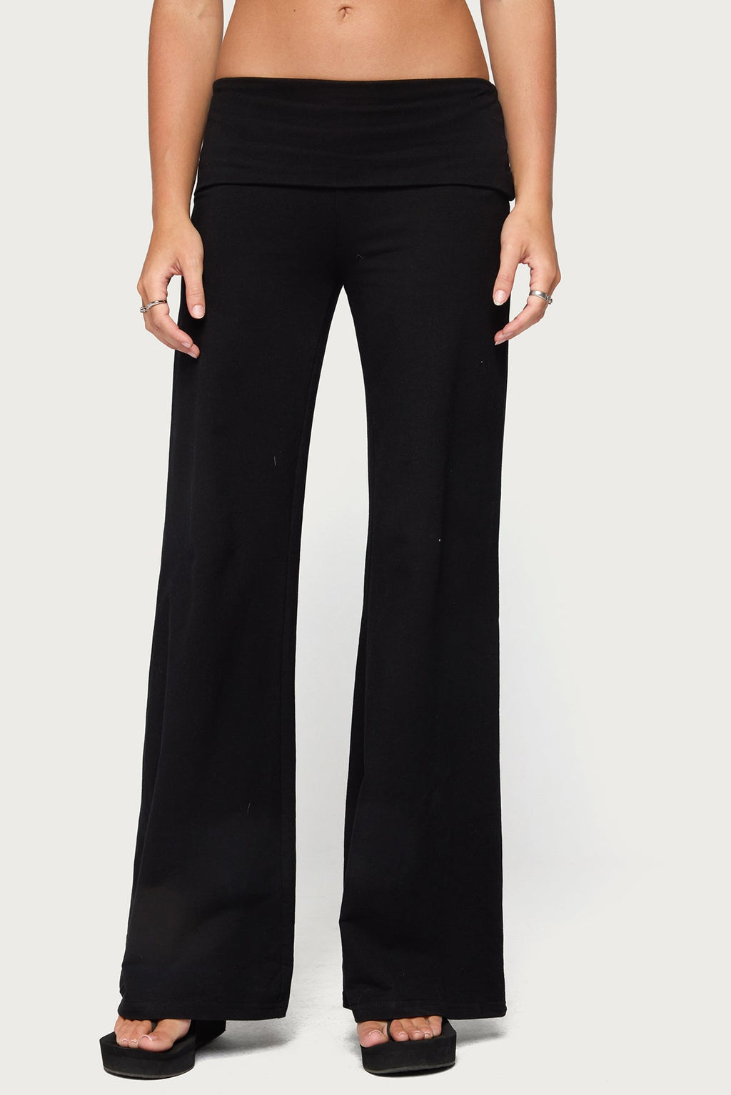 Angel Energy Sequin Foldover Pants