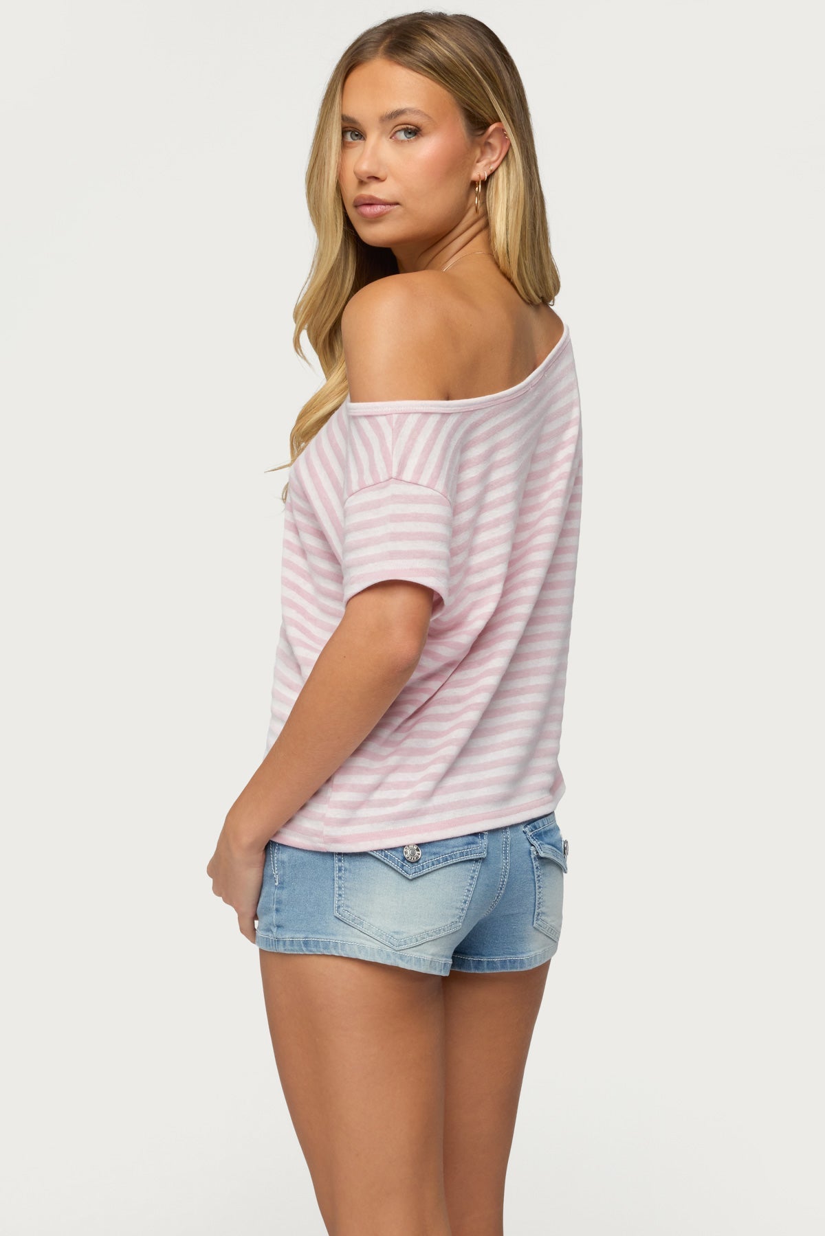 Chanelle Off Shoulder Striped Top