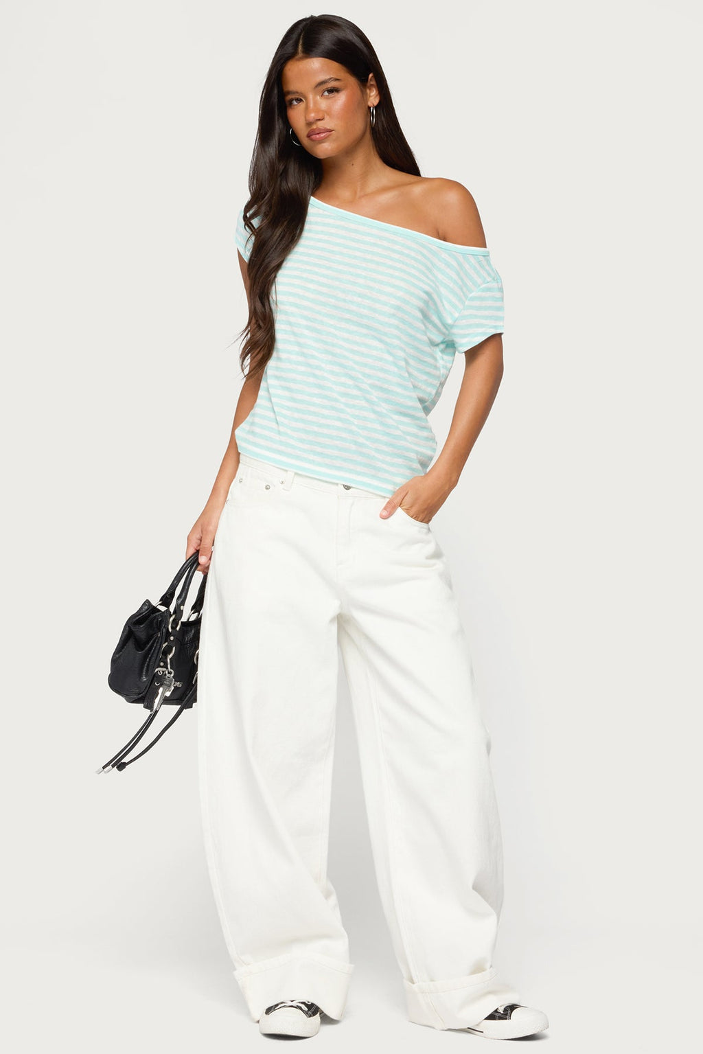 Chanelle Off Shoulder Striped Top