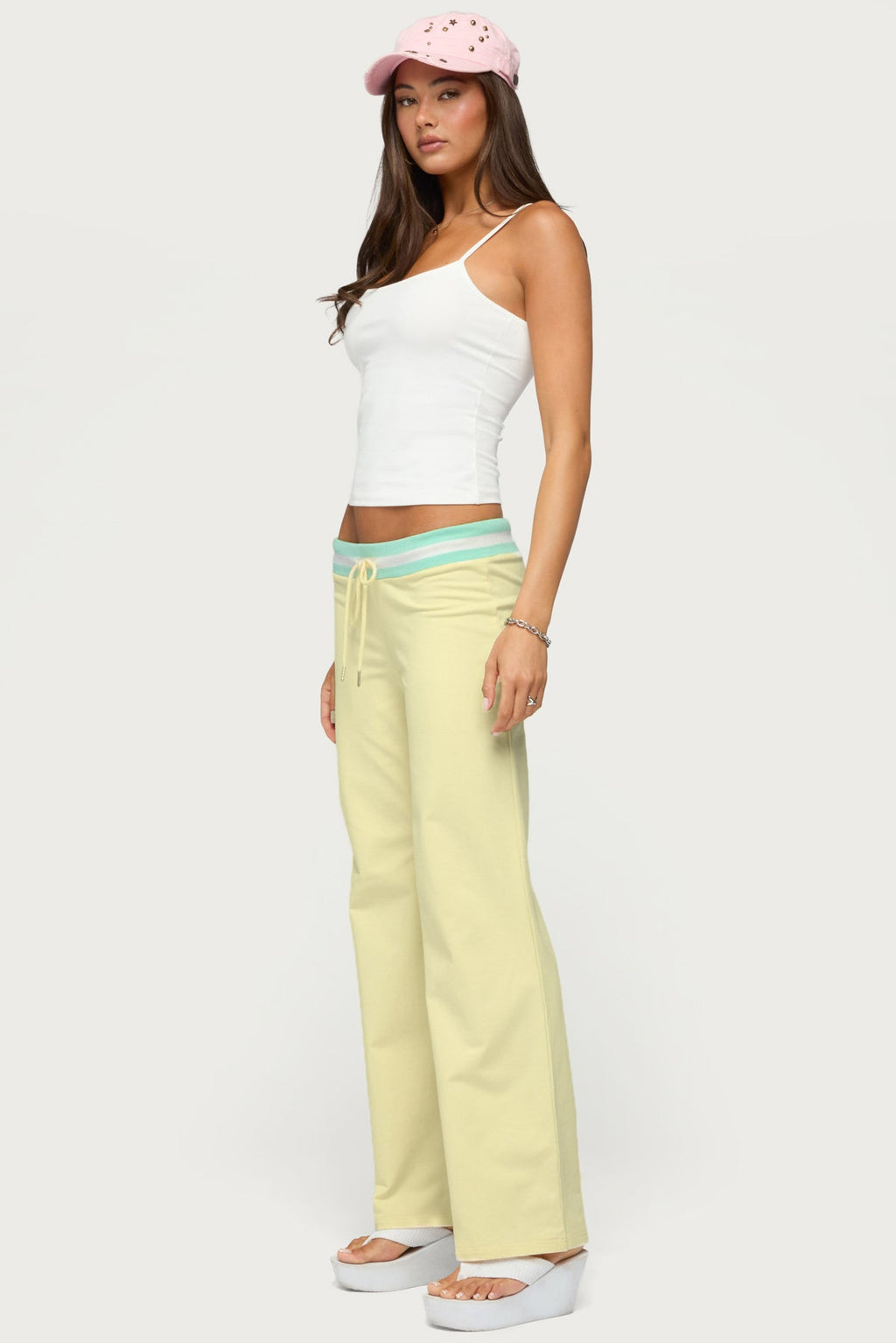 Clioh Contrast Waist Sweatpants