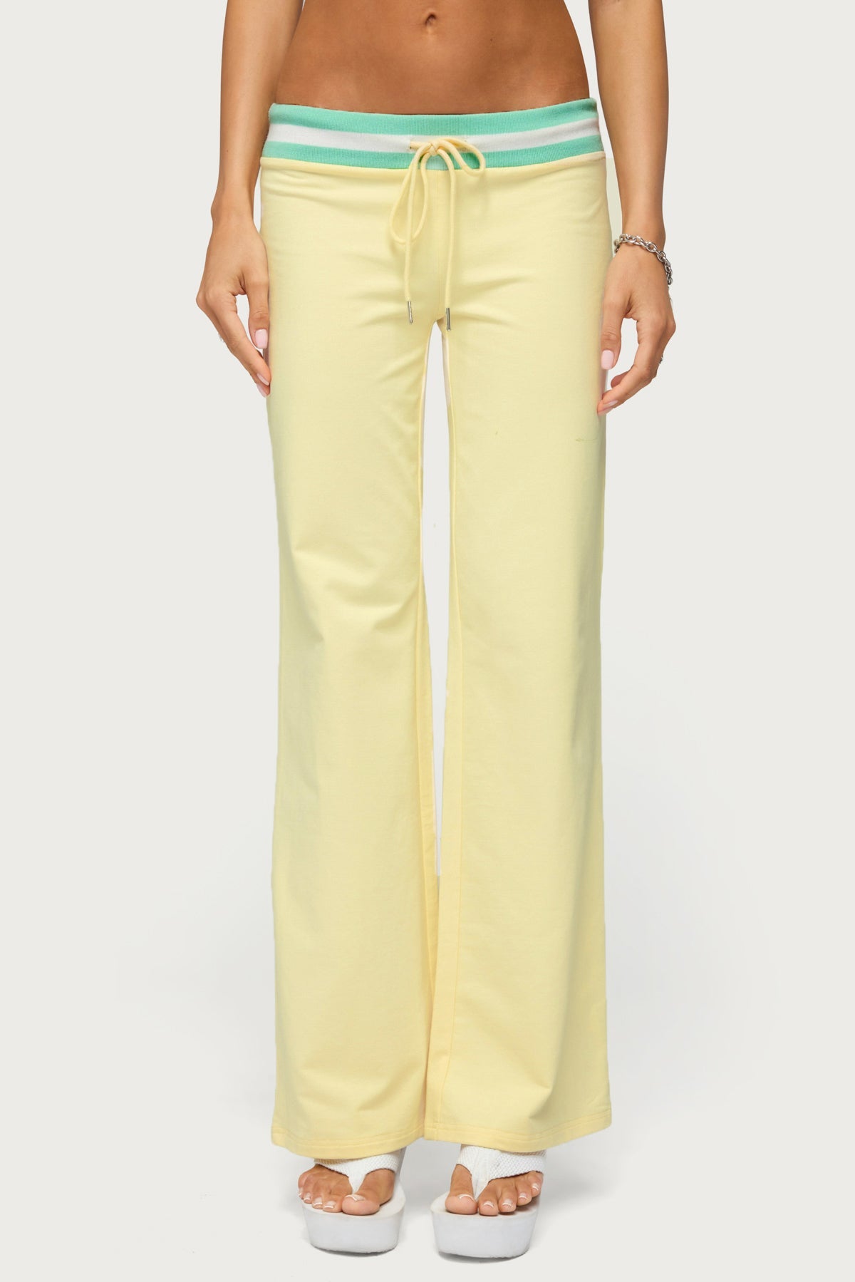 Clioh Contrast Waist Sweatpants