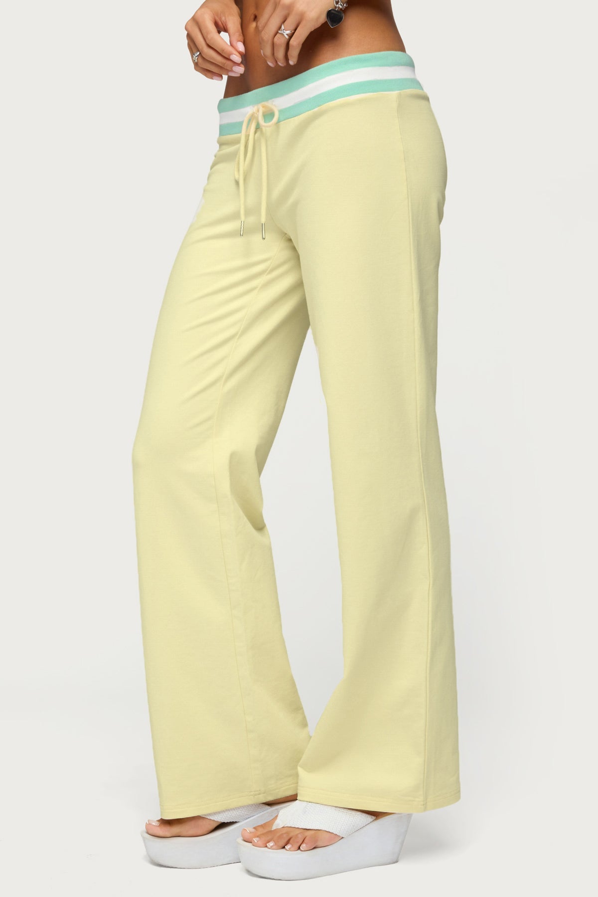 Clioh Contrast Waist Sweatpants