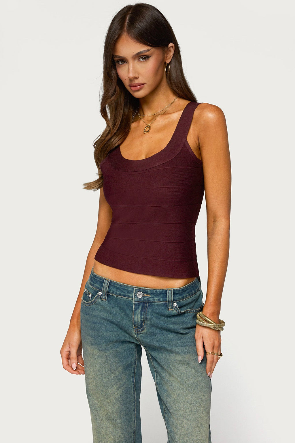 Akina Bandage Knit Tank Top