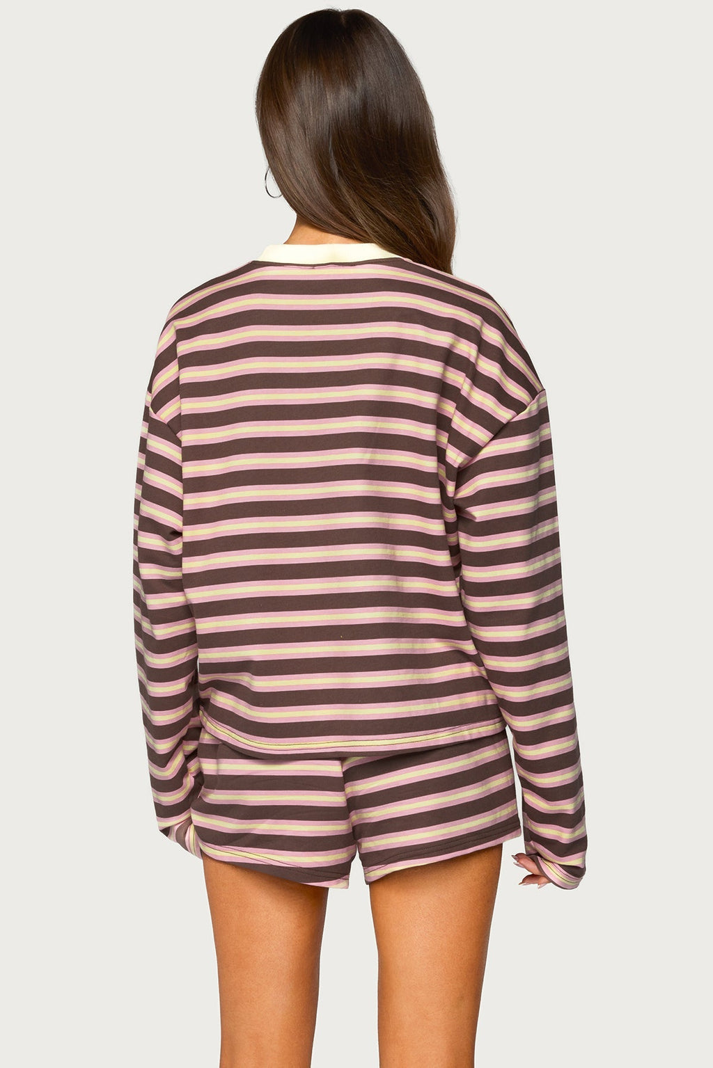 Blanchy Striped Long Sleeve Top