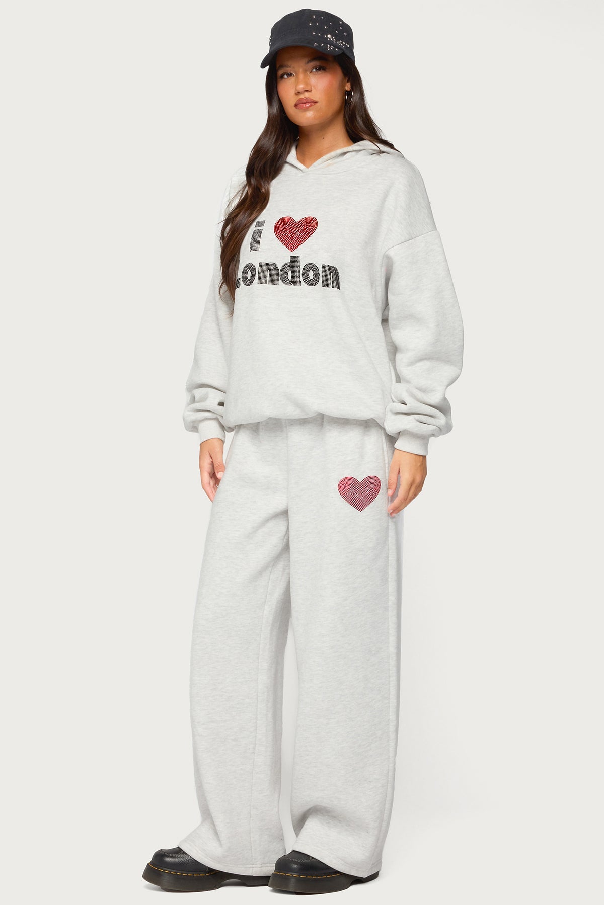 London Obsessed Rhinestone Sweatpants